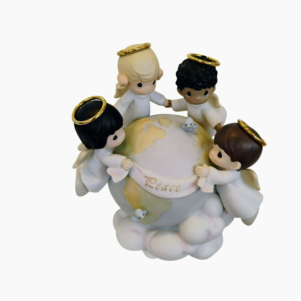 Precious Moments Figurine, His Love Will Uphold The World, 539309, Vintage 1998